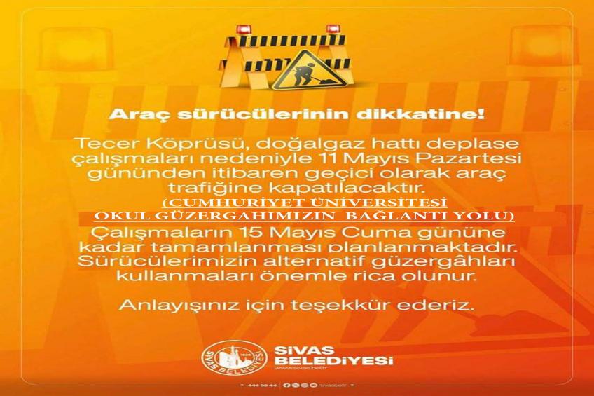 OKUL GÜZERGAHIMIZDA YOL ÇALIŞMASI